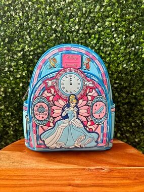 Loungefly Disney Cinderella Stained Glass Portrait Mini Backpack